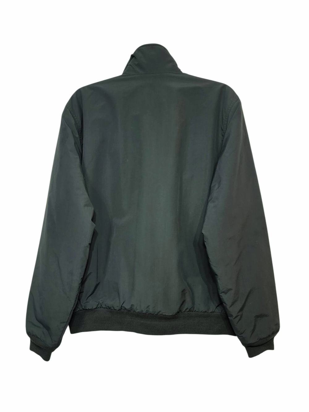 L.L.Bean Vintage 90s Warm-Up Jacket Men’s S Fleece Lined Green Bomber - Picture 11 of 16